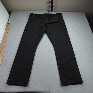 Polo Ralph Lauren Jeans Mens 40x32 Black Slim Straight The Varick Casual Denim